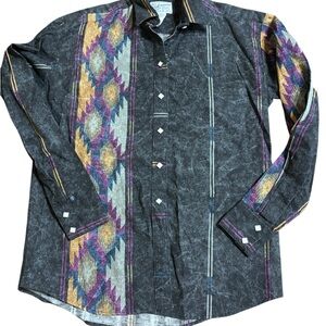 Rockmount Ranchwear Pearl Snap Western Shirt Made in USA | 100% Cotton | Medium